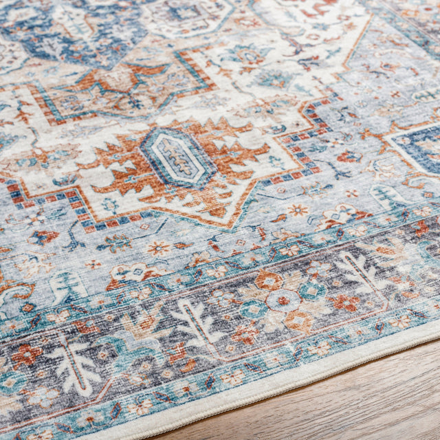 Surya Lavable Lvb-2305 Blue Rug.