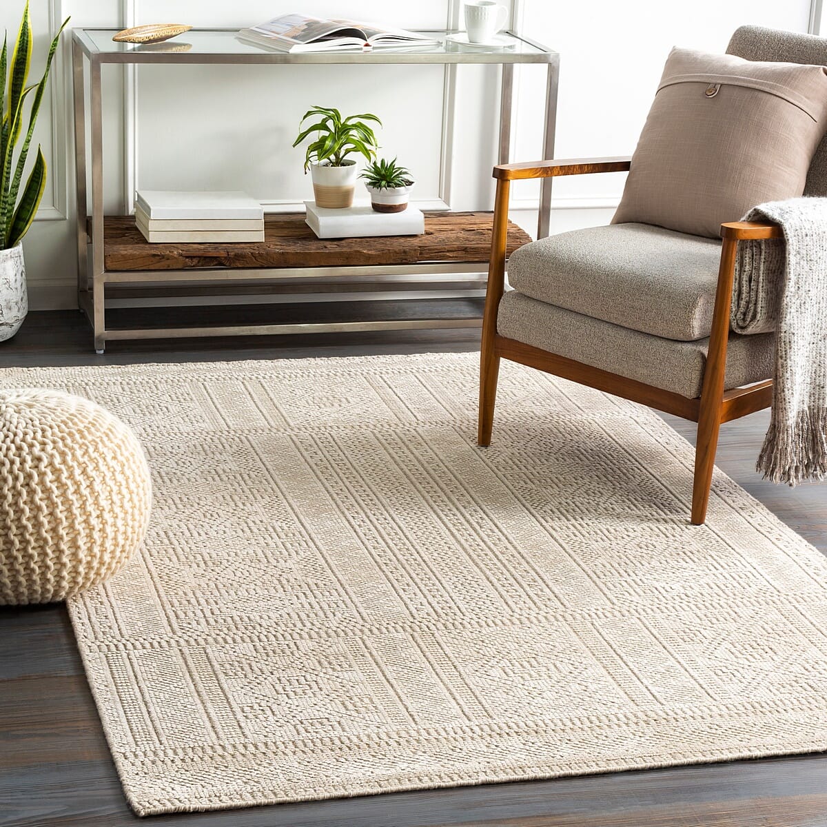 Surya Livorno Lvn-2303 Beige, Khaki Area Rug