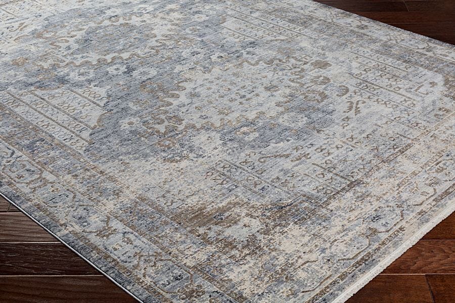 Surya Liverpool Lvp-2301 Charcoal, Medium Gray, Silver Gray Rugs.