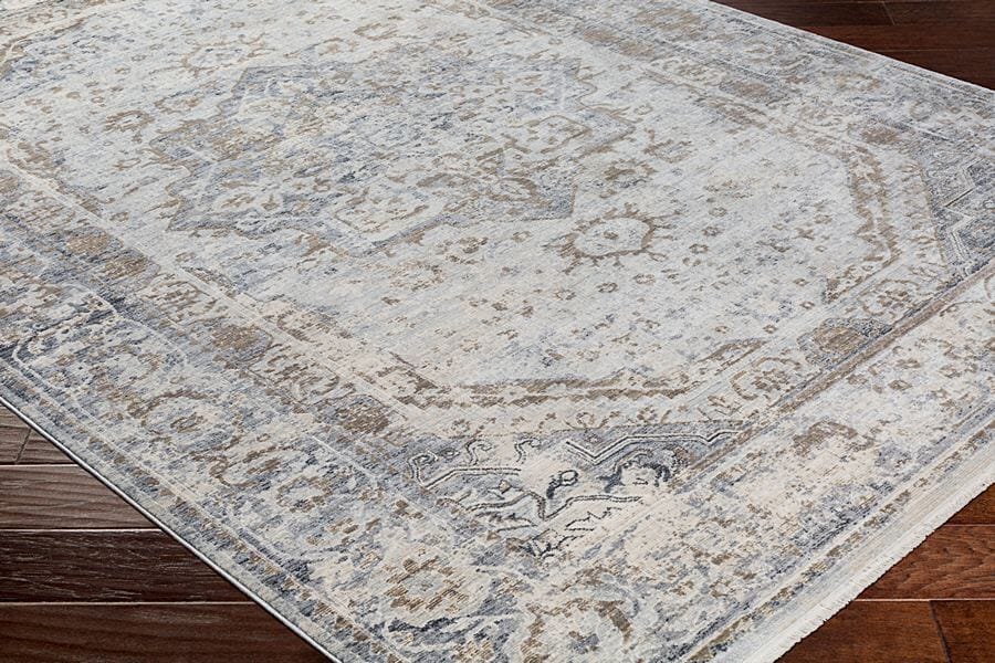 Surya Liverpool Lvp-2302 Charcoal, Medium Gray, Silver Gray Rugs.