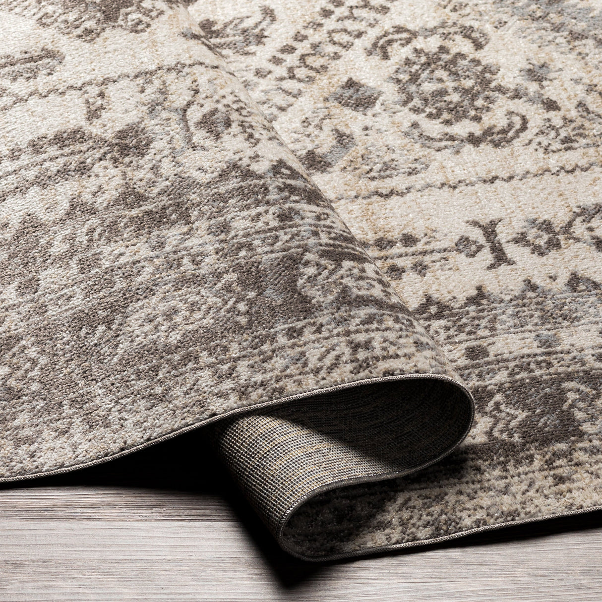 Surya Lavadora Lvr-2301 Dark Brown, Medium Gray, Camel, Beige Rugs.