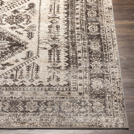 Surya Lavadora Lvr-2301 Dark Brown, Medium Gray, Camel, Beige Rugs.