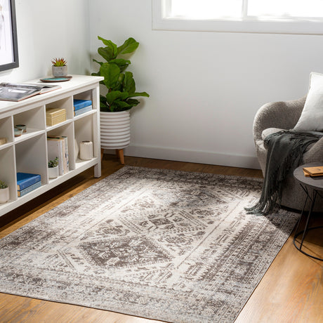 Surya Lavadora Lvr-2301 Dark Brown, Medium Gray, Camel, Beige Rugs.