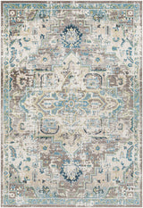 Surya Lavadora Lvr-2306 Taupe, Medium Gray, Ink, Sky Blue Rugs.