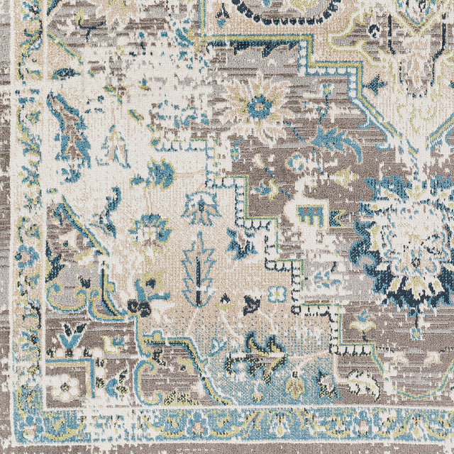 Surya Lavadora Lvr-2306 Taupe, Medium Gray, Ink, Sky Blue Rugs.
