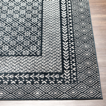 Surya Lavadora Lvr-2308 Ink, Light Gray, Cream Area Rug