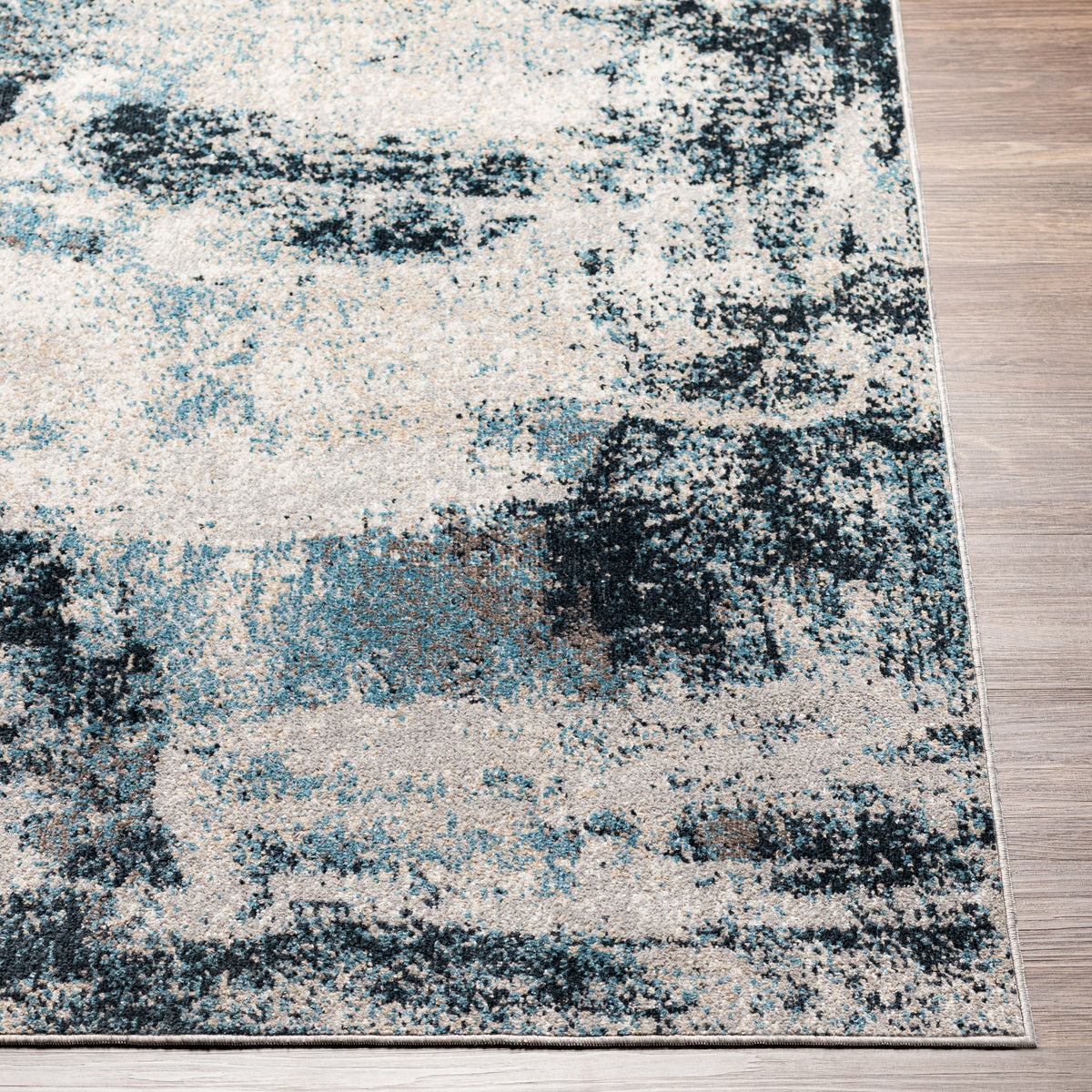 Surya Lavadora Lvr-2313 Ink, Navy, Denim, Light Gray Rugs.