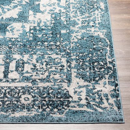 Surya Lavadora Lvr-2314 Ink, Navy, Sky Blue, Medium Gray Area Rug