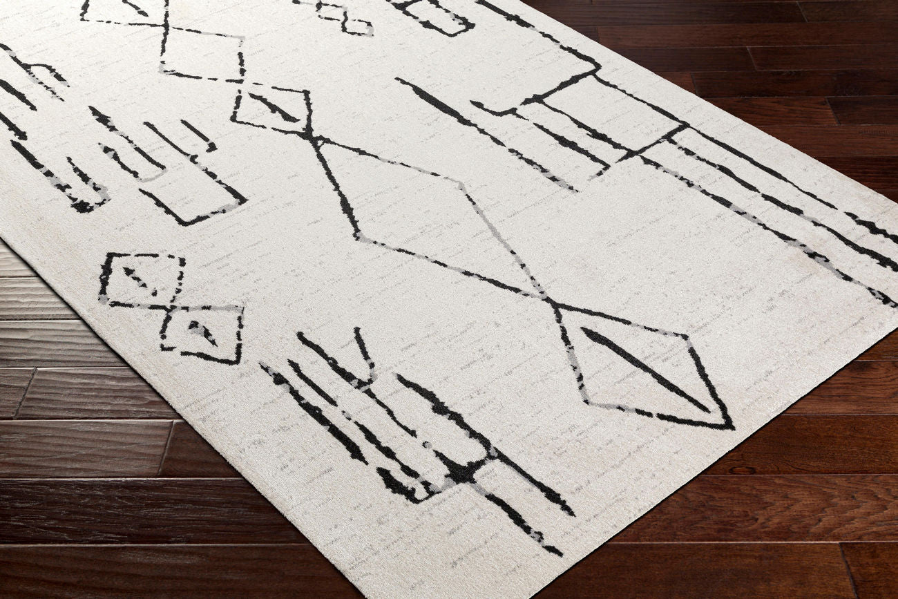 Surya Lavadora Lvr-2318 Black, Gray, Light Gray Rugs.