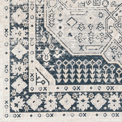 Surya Lavadora Lvr-2324 Black, Ink Blue, Light Gray, Light Beige Area Rug