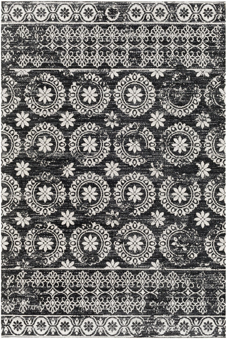 Surya Lavadora Lvr-2325 Black, Gray, Light Gray Rugs.