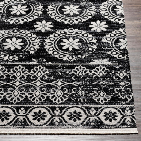 Surya Lavadora Lvr-2325 Black, Gray, Light Gray Rugs.