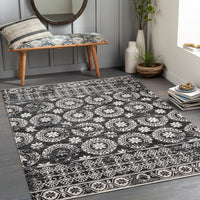 Surya Lavadora Lvr-2325 Black, Gray, Light Gray Area Rug