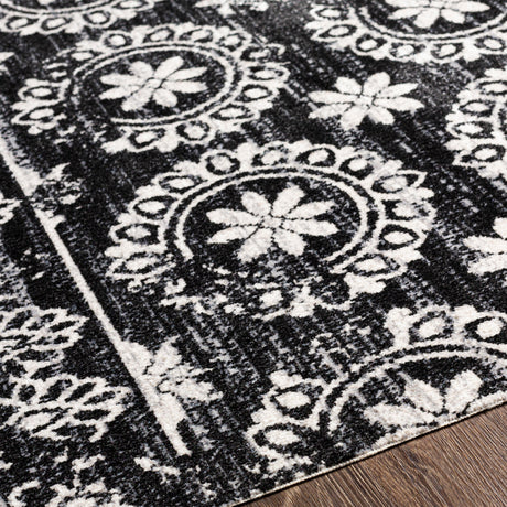 Surya Lavadora Lvr-2325 Black, Gray, Light Gray Rugs.