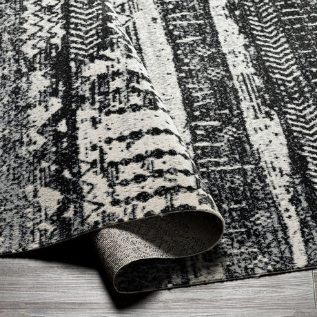 Surya Lavadora Lvr-2330 Black, Gray, Light Gray Rugs.