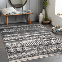 Surya Lavadora Lvr-2330 Black, Gray, Light Gray Area Rug