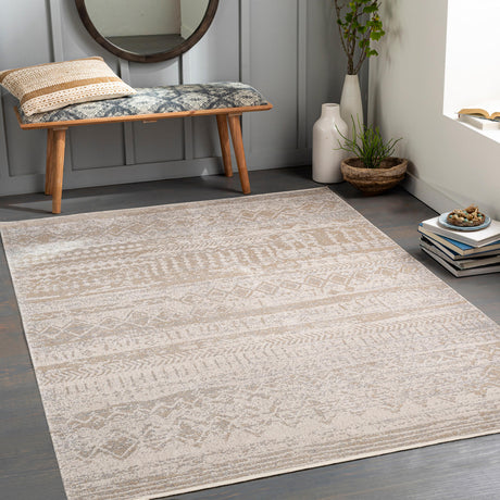 Surya Lavadora Lvr-2331 Light Gray, Light Beige, Cream Rugs.