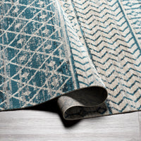 Surya Lavadora Lvr-2334 Ink Blue, Black, Blue, Gray Area Rug