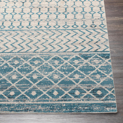 Surya Lavadora Lvr-2334 Ink Blue, Black, Blue, Gray Area Rug