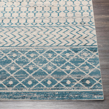 Surya Lavadora Lvr-2334 Ink Blue, Black, Blue, Gray Rugs.