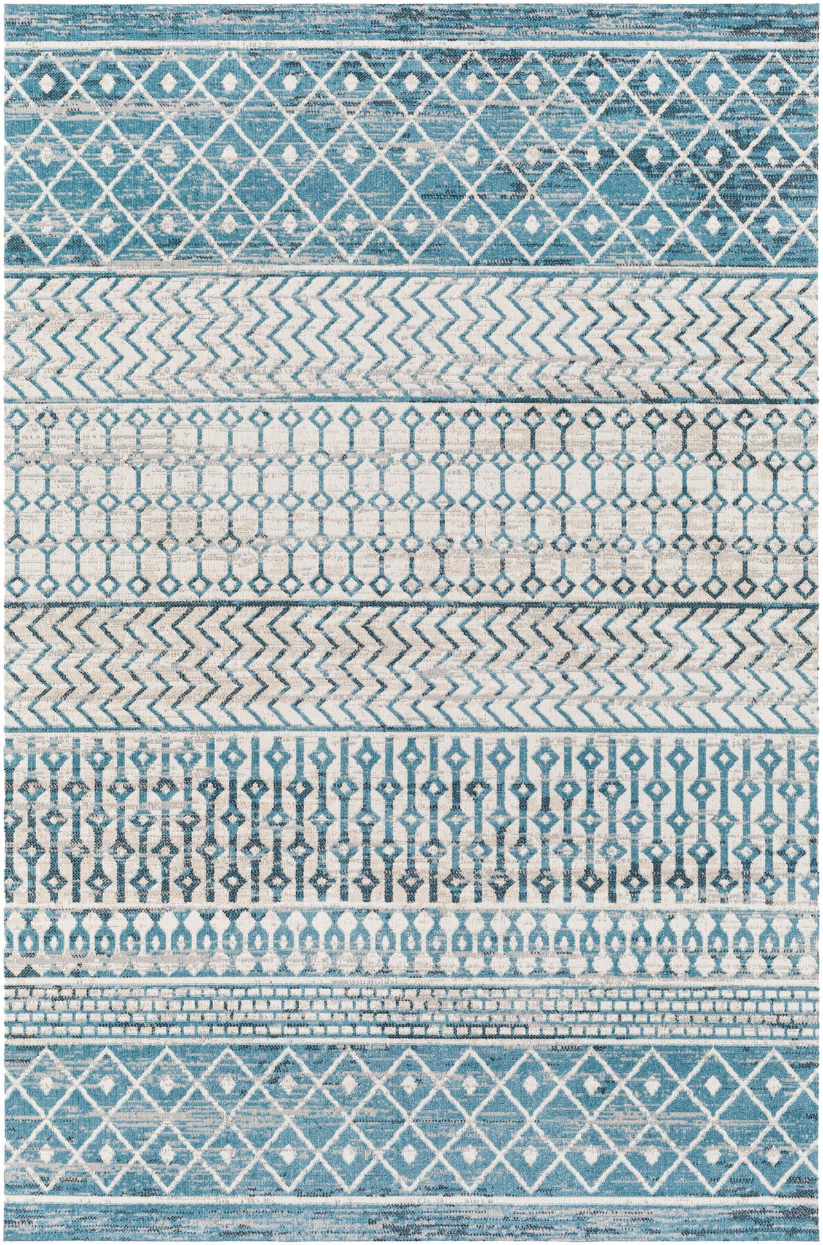 Surya Lavadora Lvr-2335 Ink Blue, Black, Blue, Gray Area Rug