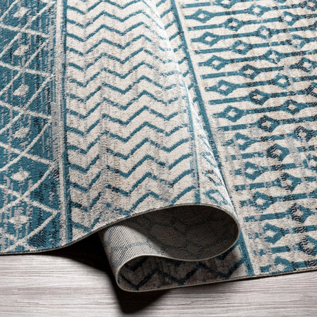 Surya Lavadora Lvr-2335 Ink Blue, Black, Blue, Gray Rugs.