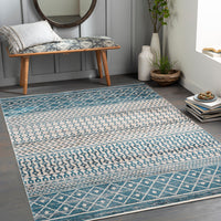 Surya Lavadora Lvr-2335 Ink Blue, Black, Blue, Gray Area Rug