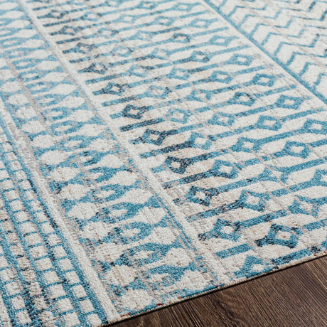 Surya Lavadora Lvr-2335 Ink Blue, Black, Blue, Gray Rugs.