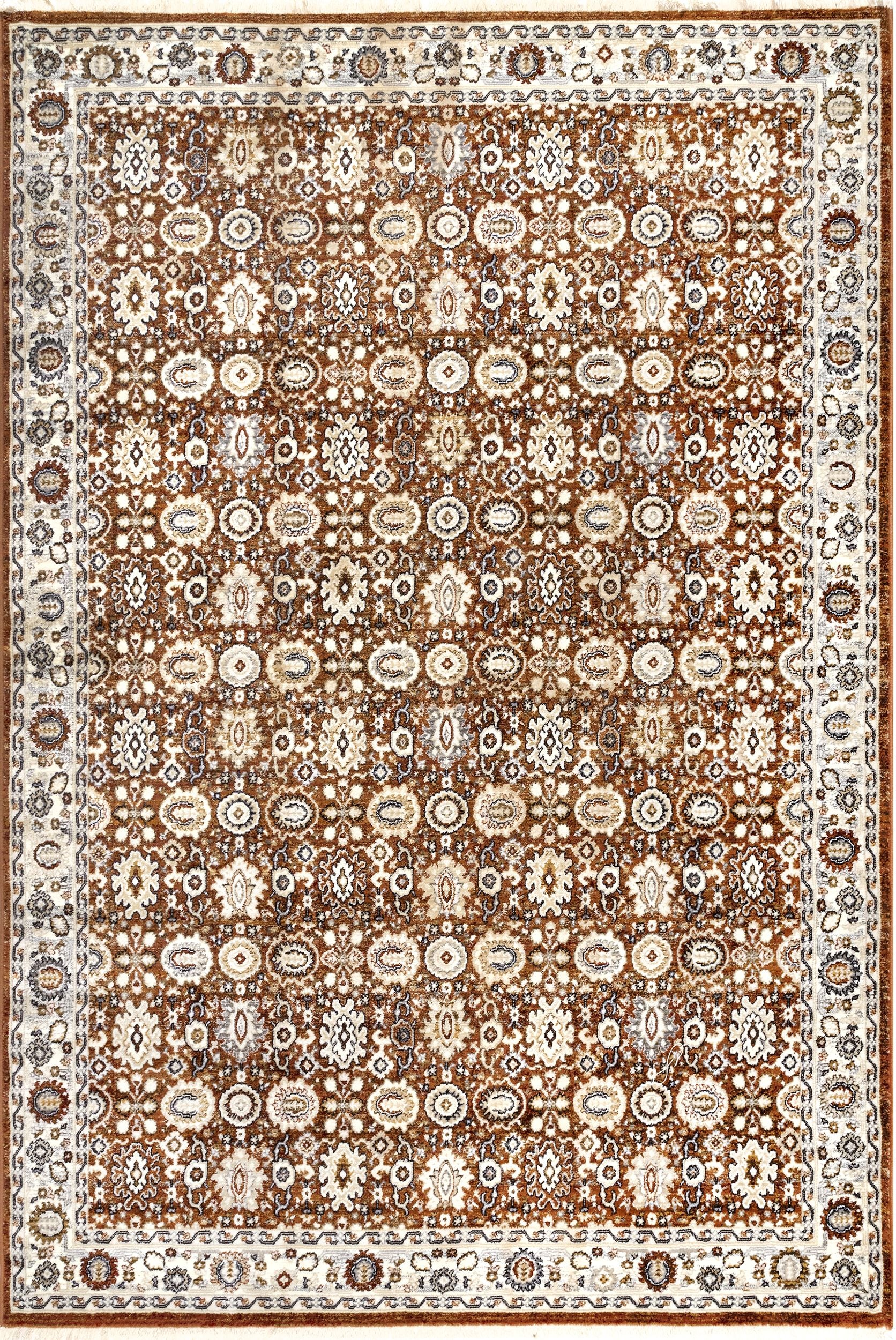 Nuloom Riley Bordered Area Nri1533A Rust Area Rug