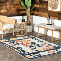 Nuloom Aiko Moroccan Nai2366A Blue Area Rug