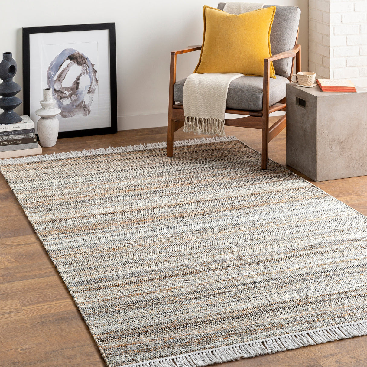Surya Lily Lyi-2302 Light Beige, Caramel Rug.