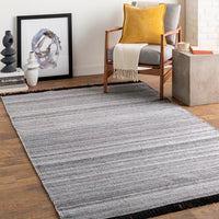 Surya Lily Lyi-2303 Black, Charcoal Area Rug