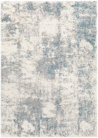 Surya Lyra Shag Lyr-2301 Aqua, Taupe, Light Gray, Cream Area Rug