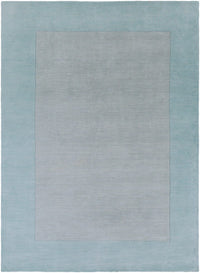 Surya Mystique M-305 Medium Gray, Teal Solid Color Area Rug