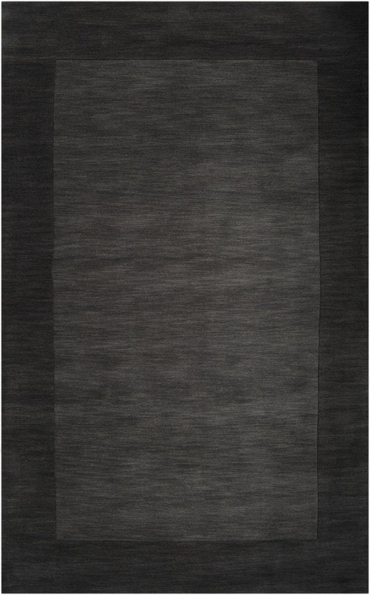 Surya Mystique M-347 Charcoal, Black Solid Color Area Rug