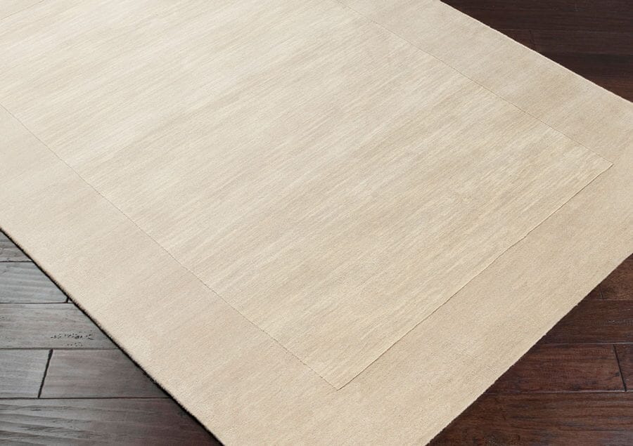 Surya Mystique M-348 Cream, Khaki Solid Color Area Rug