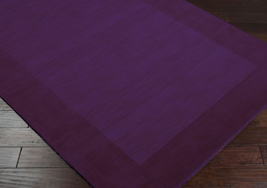 Surya Mystique M-349 Violet, Dark Purple Solid Color Area Rug
