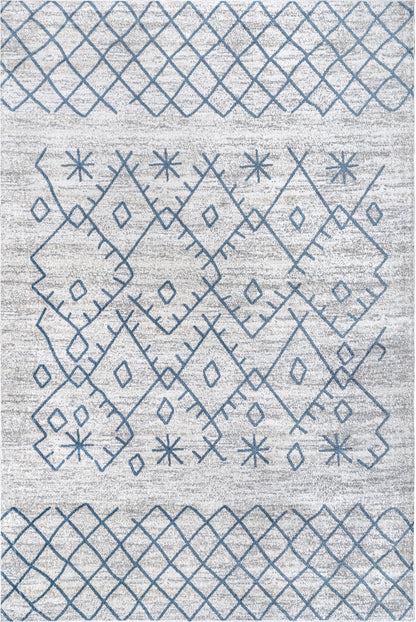 AreaRugs.com Wavaj Nwa1280A Blue Area Rug