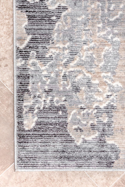 Nuloom Abstract Levitan Nab2550A Silver Area Rug