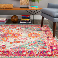 Nuloom Amina Herati Nam2264A Pink Area Rug