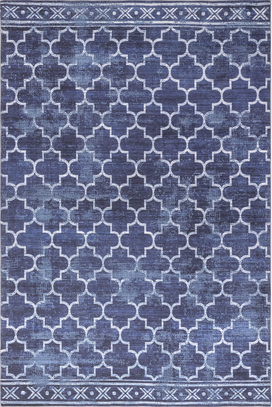 AreaRugs.com Wavaj Nwa1004A Blue Area Rug