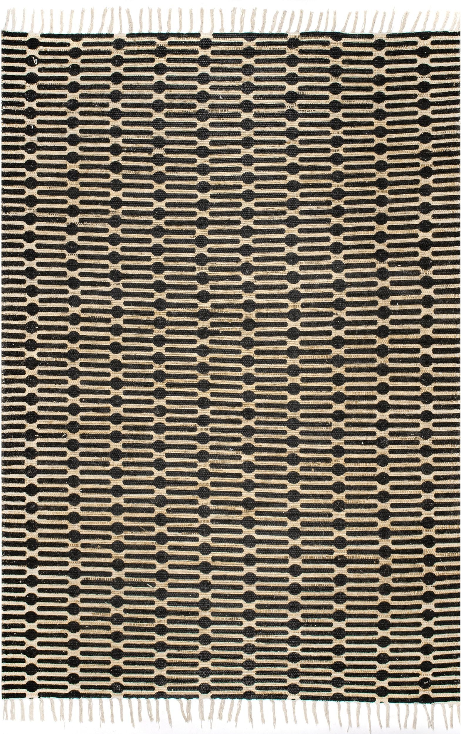 Nuloom Lavena Printed Winged Trellis Nla3068B Black Area Rug