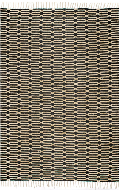 Nuloom Lavena Printed Winged Trellis Nla3068B Black Area Rug