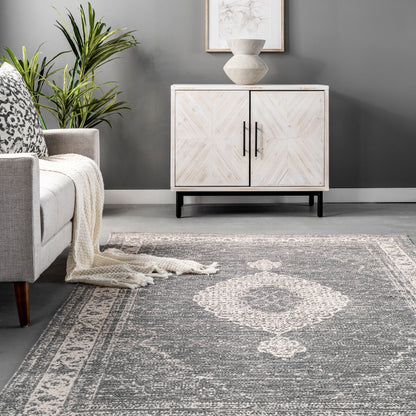 Nuloom Ronnie Elegant Nro2833A Gray Area Rug