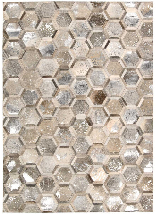 Nourison Michael Amini City Chic Ma100 Silver Geometric Area Rug