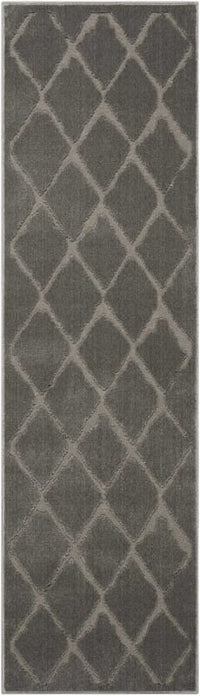 Nourison Michael Amini Gleam Ma601 Grey Geometric Area Rug