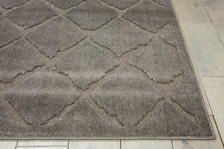 Nourison Michael Amini Gleam Ma601 Grey Geometric Area Rug