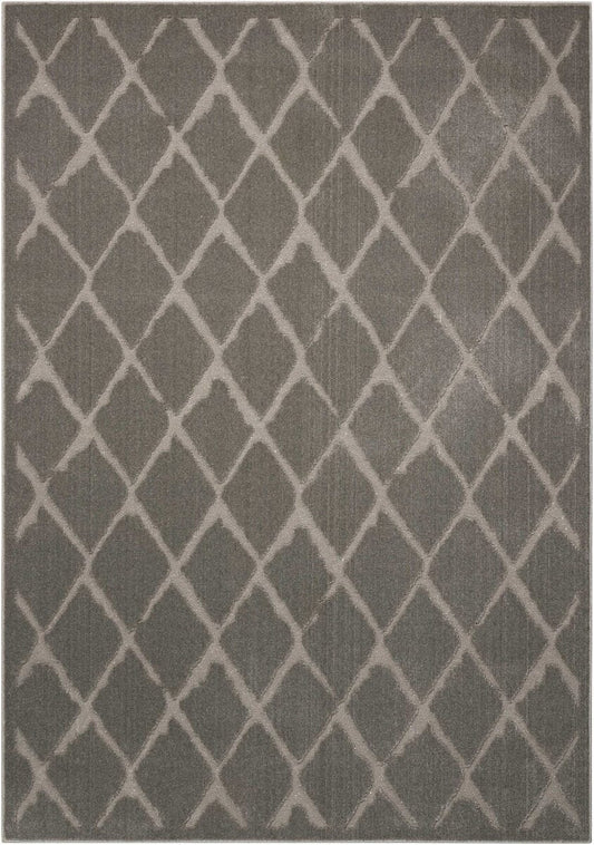 Nourison Michael Amini Gleam Ma601 Grey Geometric Area Rug