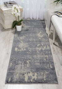 Nourison Michael Amini Gleam Ma602 Slate Organic / Abstract Area Rug