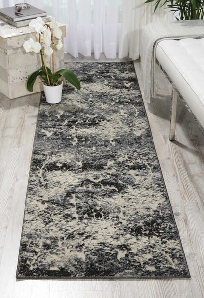 Nourison Michael Amini Gleam Ma603 Ivory / Slate Organic / Abstract Area Rug